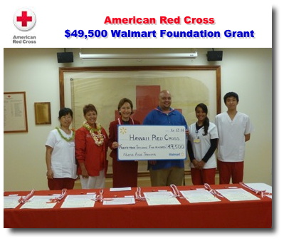cross american hawaii assistant grant nurse foundation walmart training become stipend provides volunteer