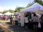 Kaimuki residents and visitors looking for great buys at the craft fair