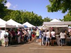 Locals supporting local products and businesses at the Diamond Head Arts & Crafts Fair