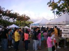 It's close to dinner time and the crowds are ready to grab some dinner at the Tuesday night KCC Farmers Market