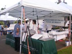 The KCC Culinary Arts Program's booth at the Tuesday Farmers Market