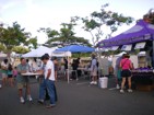 Shoppers check out the great products and food at the Tuesday KCC Farmers Market