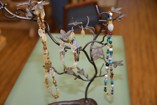 Beautiful crafted jewelry on display