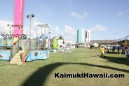 Getting ready for the 2016 Kaimuki Carnival at Kaimuki High School
