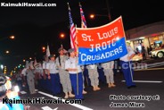 St. Louis JROTC Crusaders at the Kaimuki Christmas Parade 2016 022
