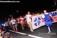 Saint Louis School Crusaders HS Football team at the Kaimuki Christmas Parade 2016 390
