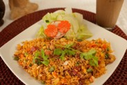 Fried Rice Combo with Vietnamese Ham Chicken, and Shrimp