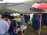 Holiday shoppers at the Diamond Head Arts & Crafts Fair